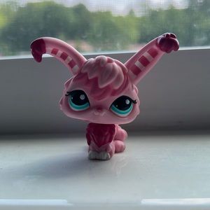 Lps pink angora bunny (#2132)